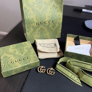 Gucci Gold GG Earrings